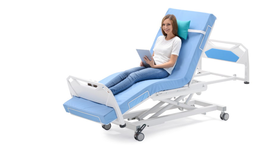 Likamed treatment chair-bed with a patient